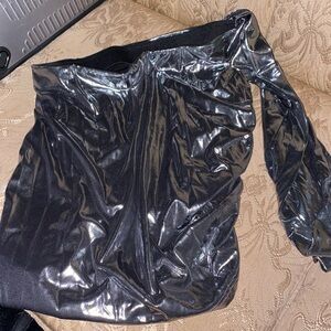 Shiny silver skirt size small new with tags